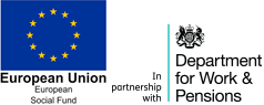 European Union Social Fund in partnership with Department for Work & Pensions